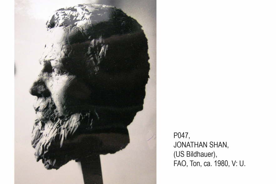 2126-40P047 JONATHAN SHAN US Bildhauer FAO Ton ca80 VU