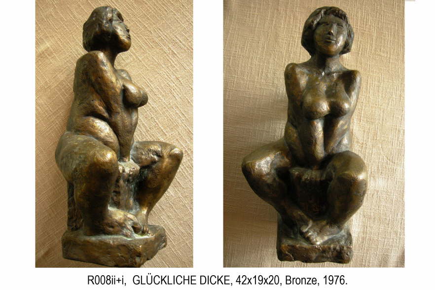 2325-36R008i+ii GLCKLICHE DICKE 42x19x20 Bronze 1976