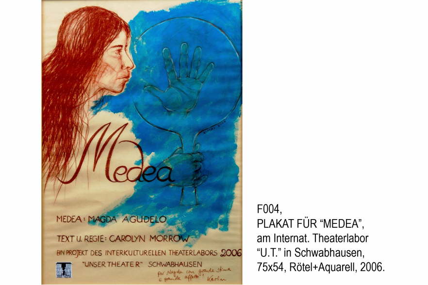 3727-66F004 PLAKAT FR MEDEA 75x54 Mischtechnik 2006